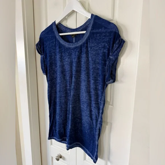 Express Blue Burnout Tee | Small - Picture 4 of 4